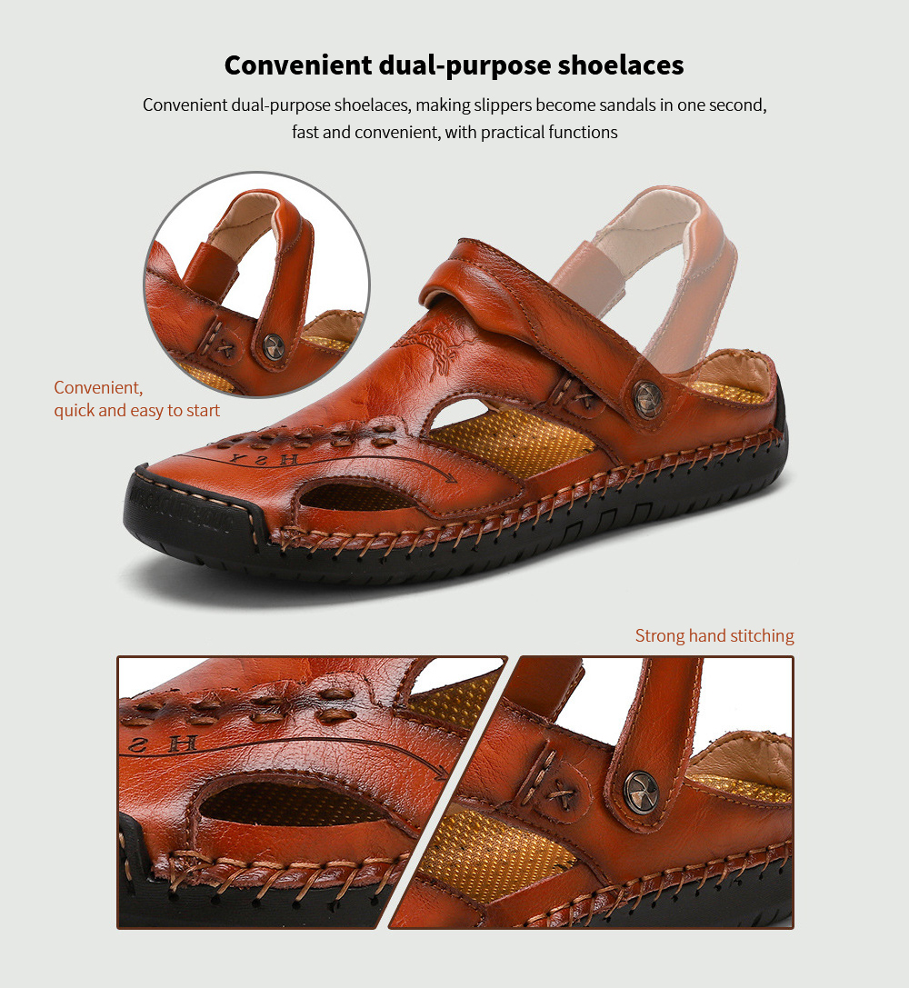 Summer Men's Casual Sandals Breathable Trend Outdoor Beach Men's Shoes - 868 Yellow Brown 47 Summer Men's Casual Sandals Breathable Trend Outdoor Beach Men's Shoes - 868 Yellow Brown 47