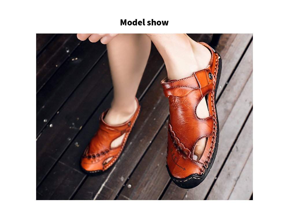 Summer Men's Casual Sandals Breathable Trend Outdoor Beach Men's Shoes - 868 Yellow Brown 47 Summer Men's Casual Sandals Breathable Trend Outdoor Beach Men's Shoes - 868 Yellow Brown 47