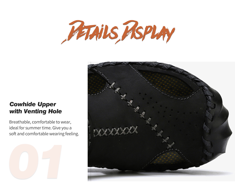 Summer Men's Hollow Sandals Soft Bottom Large Size Slippers - Brown 2020 40 Summer Men's Hollow Sandals Soft Bottom Large Size Slippers - Brown 2020 40