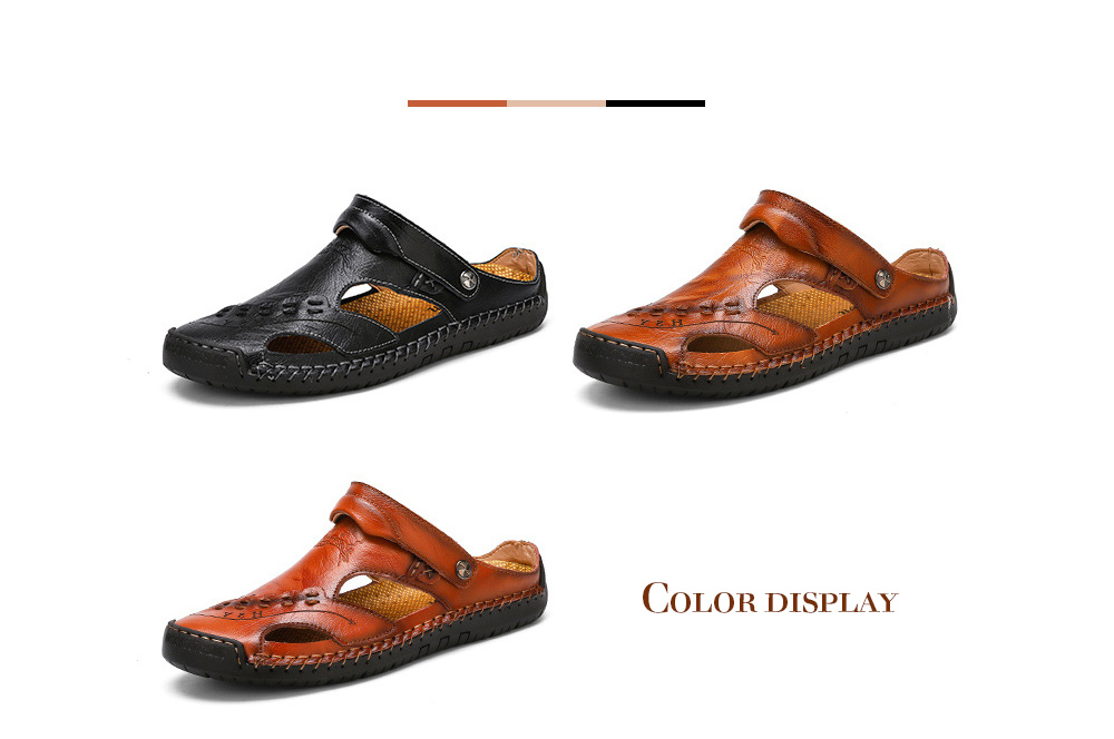 Summer Men's Casual Sandals Breathable Trend Outdoor Beach Shoes - 868 Yellow Brown 40 Summer Men's Casual Sandals Breathable Trend Outdoor Beach Shoes - 868 Yellow Brown 40