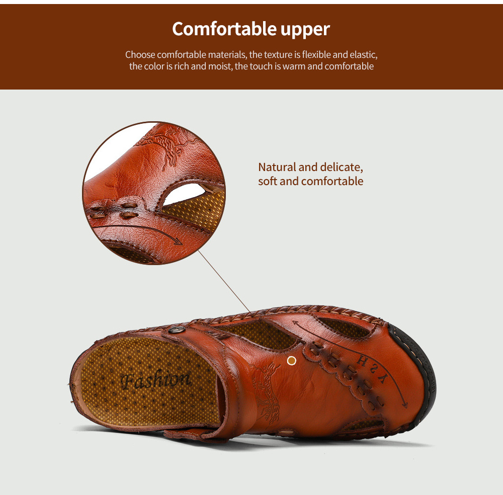 Summer Men's Casual Sandals Breathable Trend Outdoor Beach Shoes - 868 Yellow Brown 40 Summer Men's Casual Sandals Breathable Trend Outdoor Beach Shoes - 868 Yellow Brown 40