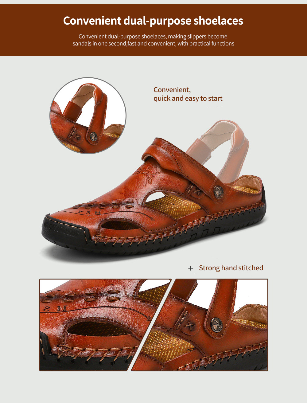 Summer Men's Casual Sandals Breathable Trend Outdoor Beach Shoes - 868 Yellow Brown 40 Summer Men's Casual Sandals Breathable Trend Outdoor Beach Shoes - 868 Yellow Brown 40