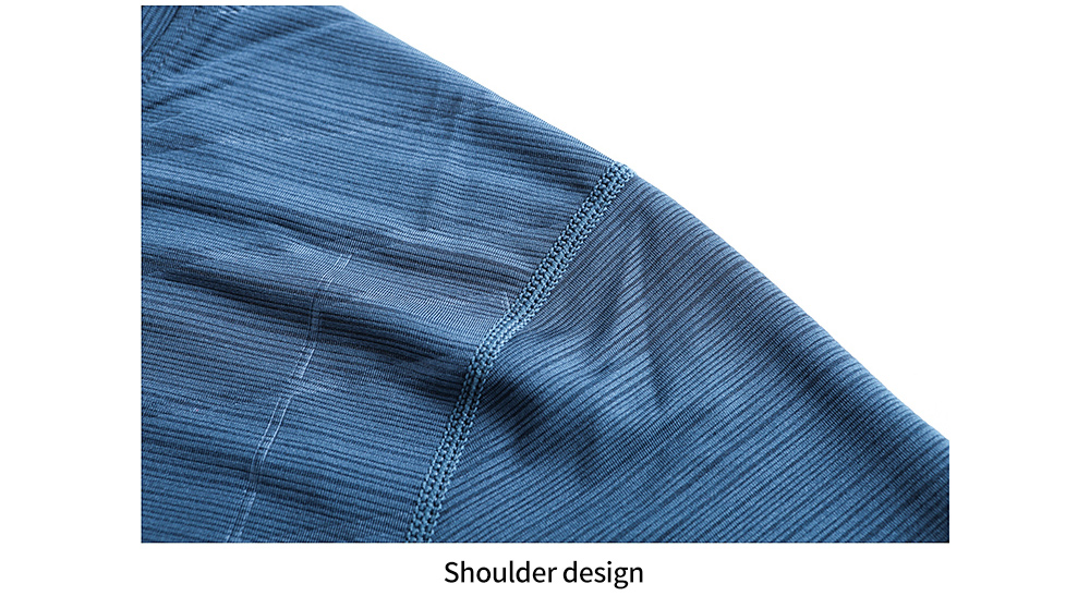NS023 Men Outdoor Sports Fitness Short Sleeve Round Neck T-shirt Ice Silk Tops - Blue Koi L NS023 Men Outdoor Sports Fitness Short Sleeve Round Neck T-shirt Ice Silk Tops - Blue Koi L