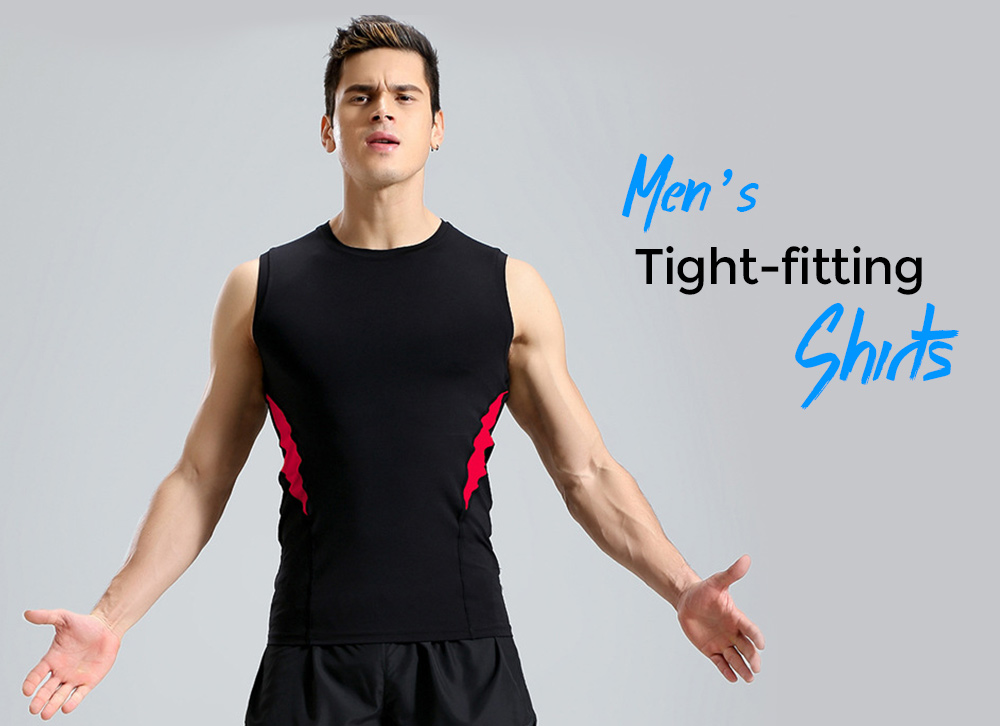 Fitness Clothes Sleeveless Vest Male Tight Gym High Racing Running T-shirt Sports Clothing - Vest P17120 black + fluorescent green 2XL Fitness Clothes Sleeveless Vest Male Tight Gym High Racing Running T-shirt Sports Clothing - Vest P17120 black + fluorescent green 2XL