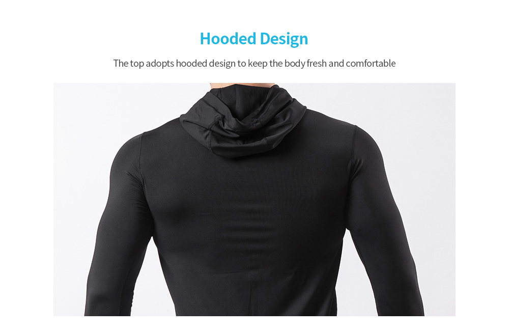 Sports Jacket Men's High Elastic Speed Black Hooded Coat Outdoor Basketball Running Fitness Clothing - Jacket D1921 Dark gray 3XL Sports Jacket Men's High Elastic Speed Black Hooded Coat Outdoor Basketball Running Fitness Clothing - Jacket D1921 Dark gray 3XL