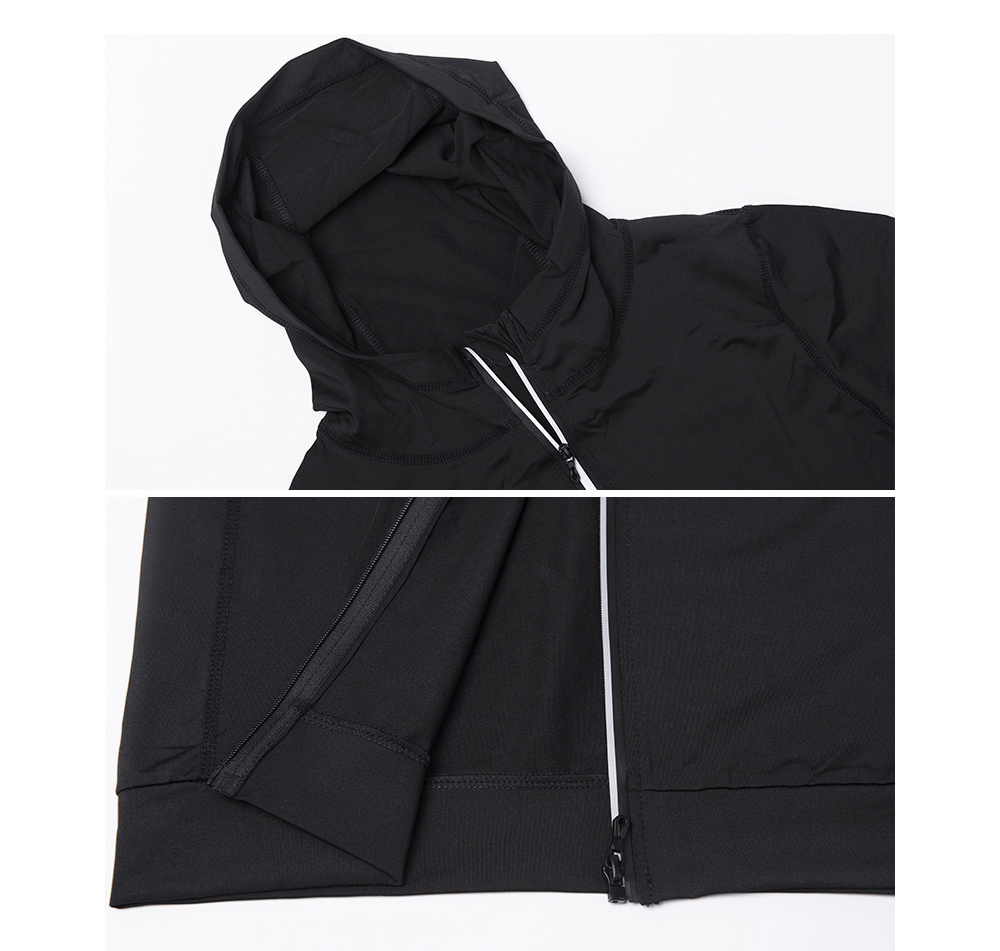 Sports Jacket Men's High Elastic Speed Black Hooded Coat Outdoor Basketball Running Fitness Clothing - Jacket D1921 Dark gray 3XL Sports Jacket Men's High Elastic Speed Black Hooded Coat Outdoor Basketball Running Fitness Clothing - Jacket D1921 Dark gray 3XL
