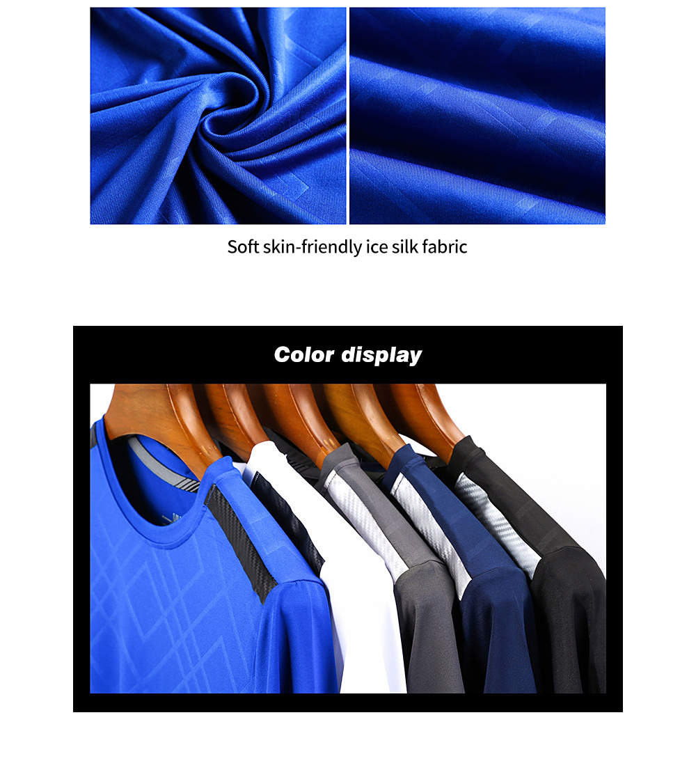 NS007 Men Outdoor Sports Fitness Short Sleeve Round Neck T-shirt Ice Silk Tops - White 3XL NS007 Men Outdoor Sports Fitness Short Sleeve Round Neck T-shirt Ice Silk Tops - White 3XL