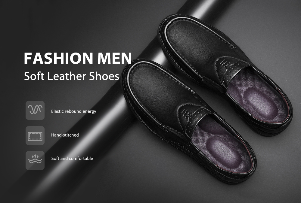 Men Large Size First Layer Cowhide Breathable Deodorant Leather Shoes- Brown Bear EU 40 Men Large Size First Layer Cowhide Breathable Deodorant Leather Shoes- Brown Bear EU 40
