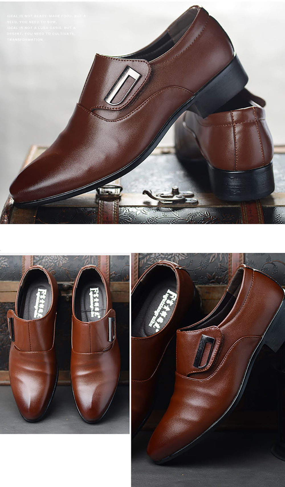 New Men Business Dress Pointed Shoes- Black EU 41 New Men Business Dress Pointed Shoes- Black EU 41