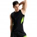 Men's Sports T Shirt Fitness Clothes Sleeveless Vest Male Tight Gym High Racing Running T-shirt Sports Clothing